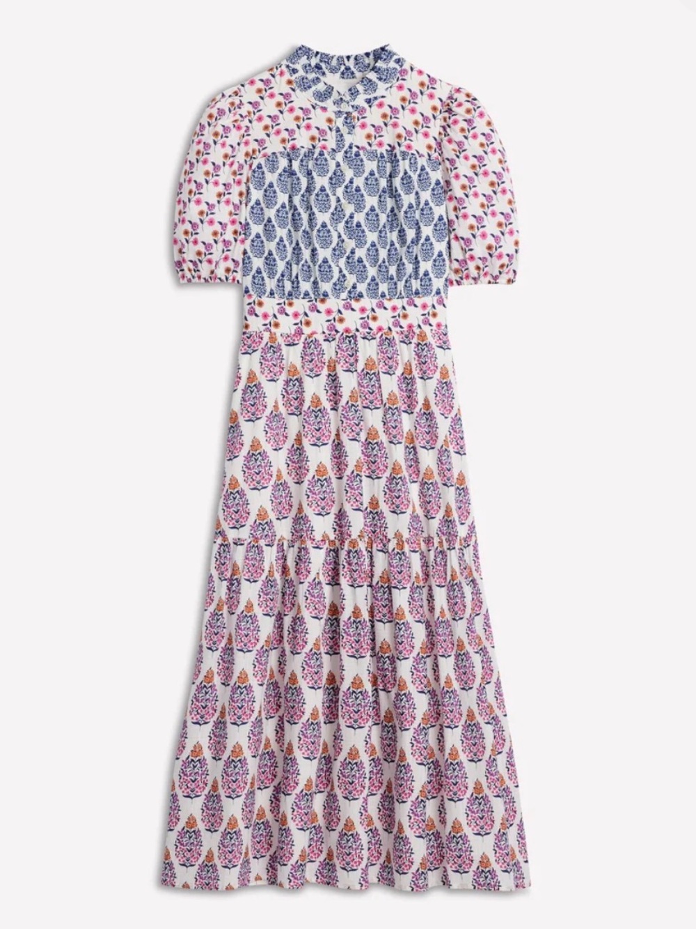🤎 Boden 🤎 Beatrice Cotton Maxi Dress, Multicolor Floral (2)